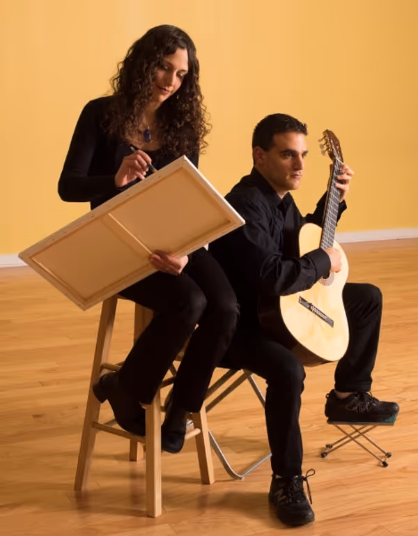 Visual Artist Mindy Vaccino and Guitarist Jeffrey Vaccino Photo