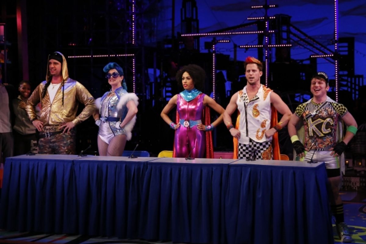 Nick Cordero, Grace McLean, Nicolette Robinson, Andrew Call and Gerard Canonico at 