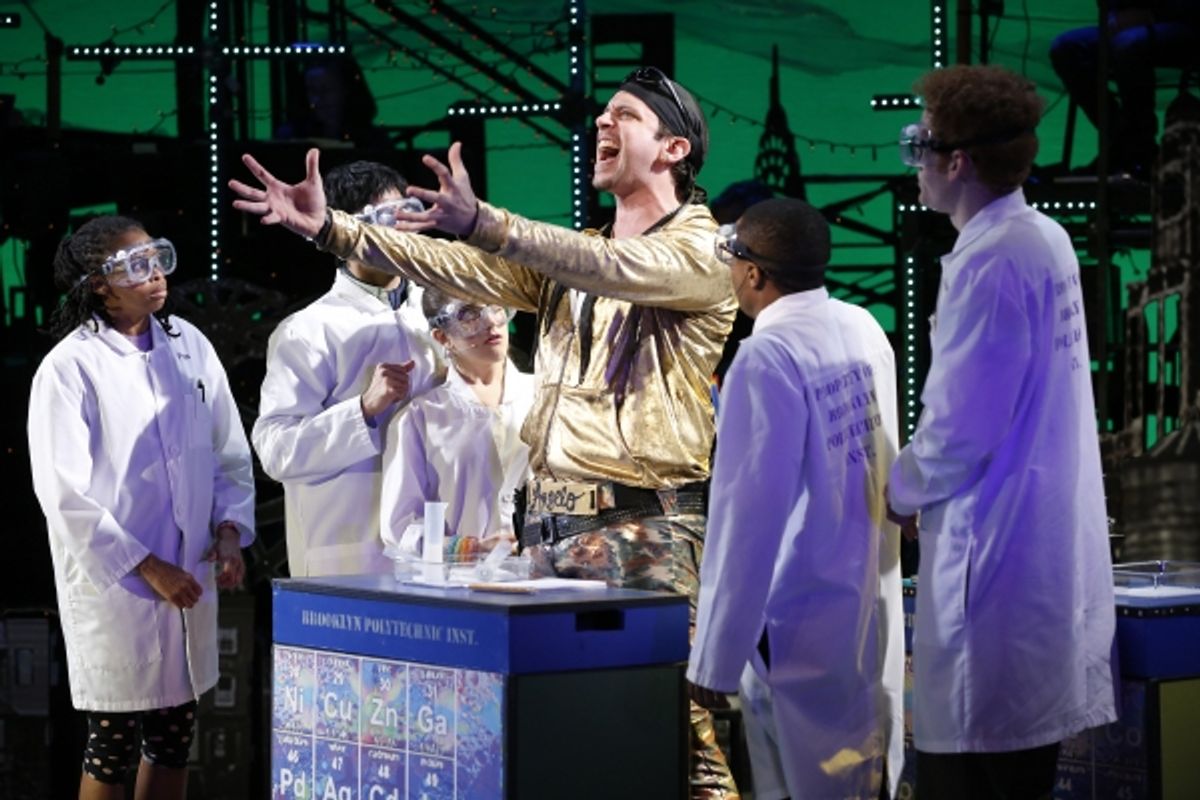 Nick Cordero and the cast of BROOKLYNITE at 