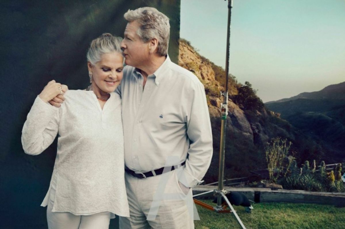 Ali MacGraw and Ryan O'Neal at 