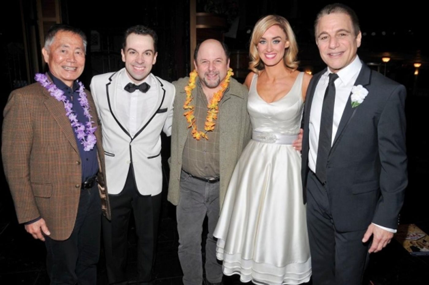 Photo Flash: George Takei, Jason Alexander and Bonnie Wright Get Lei'd at HONEYMOON IN VEGAS Photo Flash: George Takei, Jason Alexander and Bonnie Wright Get Lei'd at HONEYMOON IN VEGAS Image