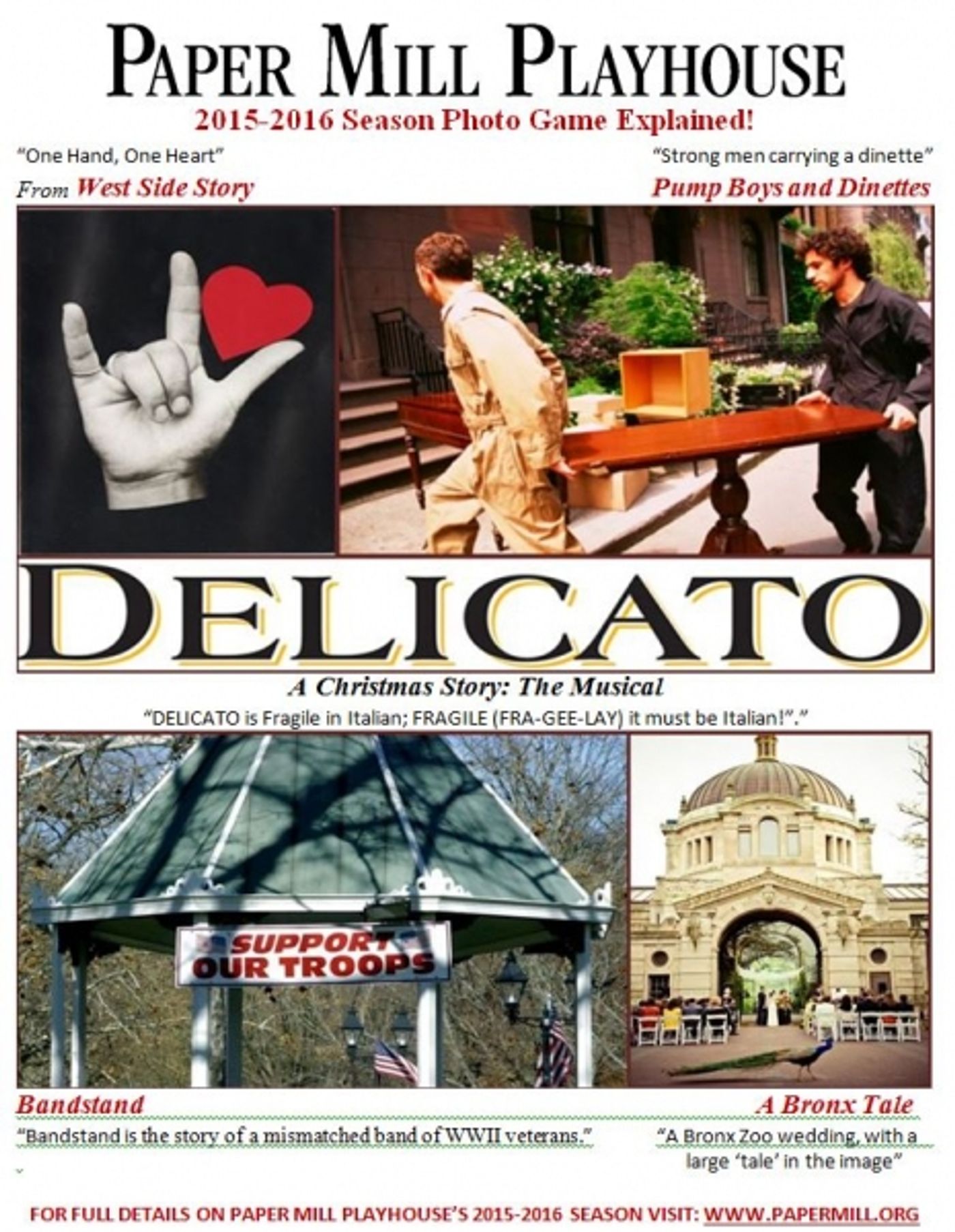 Photo Flash: Paper Mill Breaks Down 2015-16 Season Picture Game! Photo Flash: Paper Mill Breaks Down 2015-16 Season Picture Game! Image