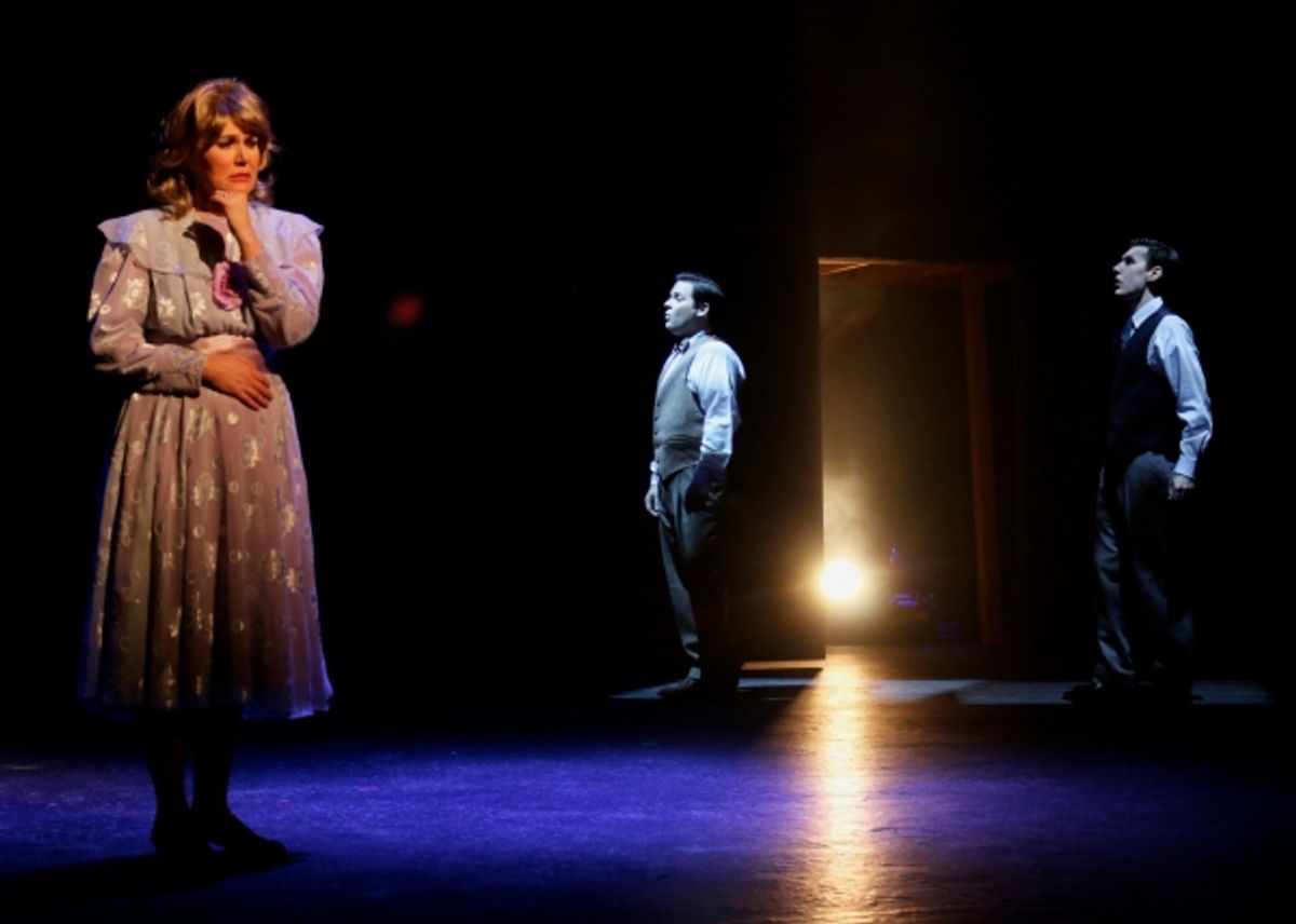 Beth Anne Johnson (Sally Durant Plummer), Lee Pitts (Young Buddy) and Joshua Vern (Young Ben) at 