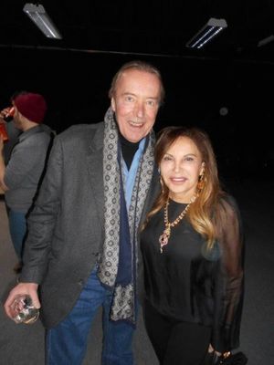 ohn Wegorzewski and sculptor Carole Feuerman Photo