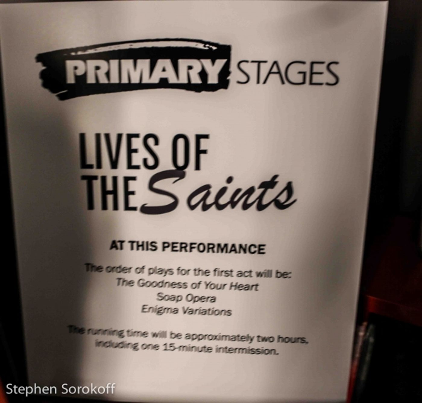 Photo Coverage: Inside Opening Night of Primary Stages' LIVES OF THE SAINTS  Image