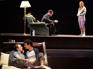 Top: Claybourne Elder (Joe) and Jessiee Datino (Harper). Bottom: Seamus Mulcahy (Prio Photo