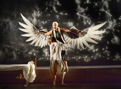 Jennifer Engstrom (The Angel) and Seamus Mulcahy (Prior) Photo