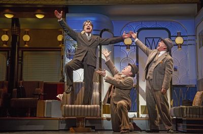 Peter Gallagher (Oscar Jaffee), Michael McGrath (Owen Oâ€™Malley) and Mark Linn- Photo