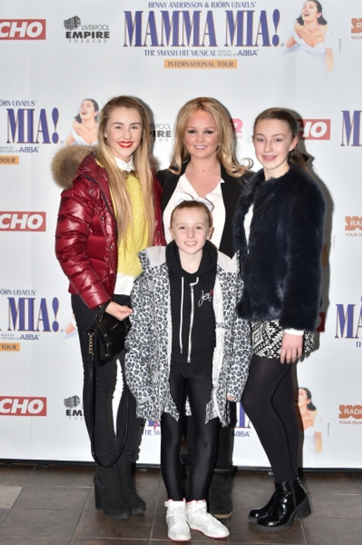 Jennifer Ellison, Sam Dennis, Alea Simpson, Eleiyah Navisat at 
