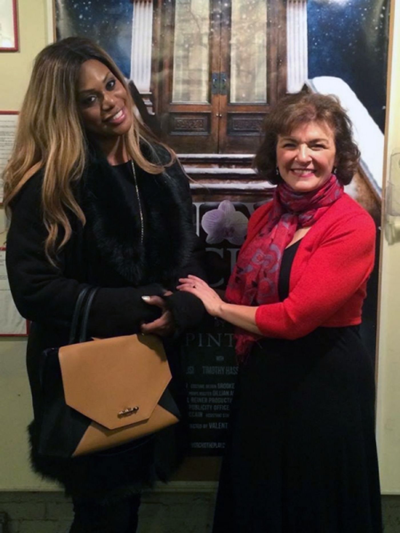 Photo Flash: Laverne Cox, Joy Behar Visit SNOW ORCHID Off-Broadway!  Image