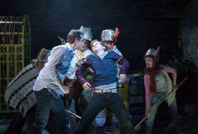 Jeffry Denman (Michael), Bobby Smith (Ensemble), Jake Winn (Luke), Parker Drown (Ense Photo