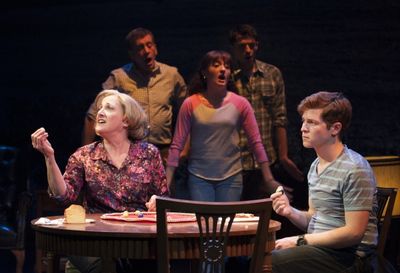 Donna Migliaccio (Gail), Bobby Smith (Ensemble), Laura Darrell (Ensemble), Parker Dro Photo