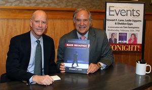 Event moderator Tom Santopietro and Stewart F. Lane Photo