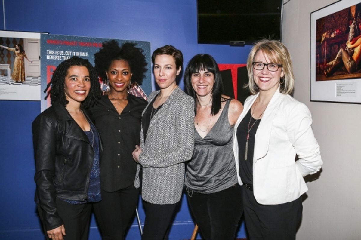 Tanya Barfield, Rachael Holmes, Rebecca Henderson, Leigh Silverman and Lisa McNulty at 