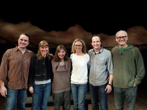 Ted Koch, Kelly McAndrew, Beth Henley, Tracy Middendorf, Todd Lawson and Jeff Talbott Photo