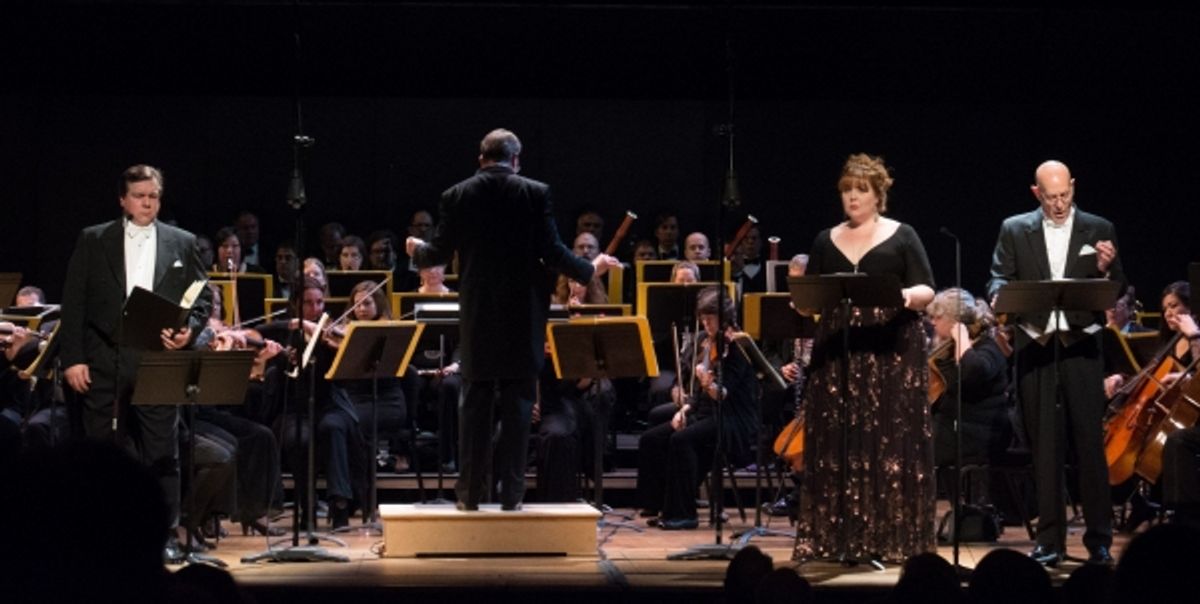 Robert Dean Smith, Maestro Antony Walker, Marjorie Owens, Tom Fox at 