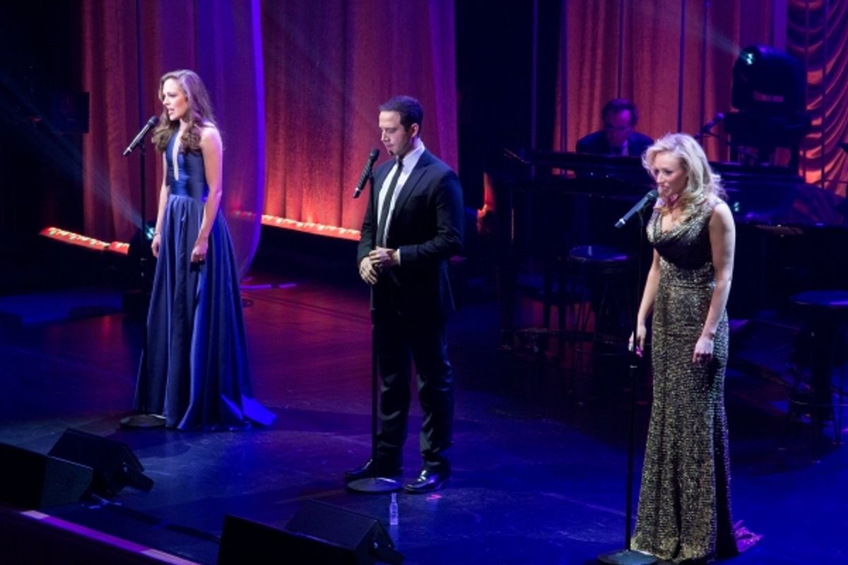 Laura Osnes, Santino Fontana, Betsy Wolfe at 