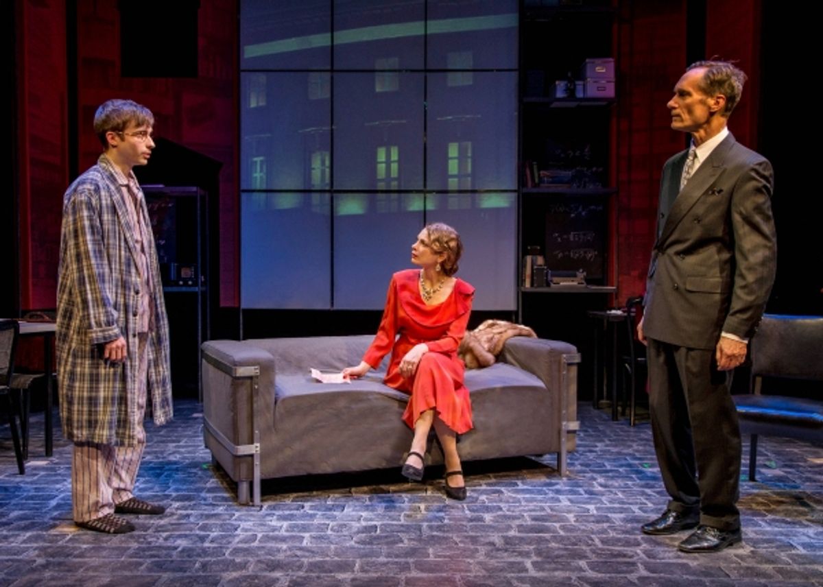 Phil Gillen (Hans Erdmann), Carmit Levite (Leah Erdmann) and Curzon Dobell (Mark Erdmann) at 