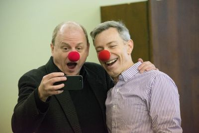 Producer Douglas Denoff and Arnie Burton taking nosies Photo