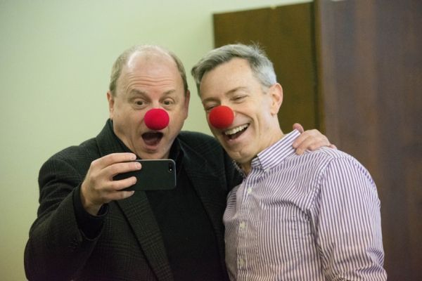 Producer Douglas Denoff and Arnie Burton taking nosies Photo