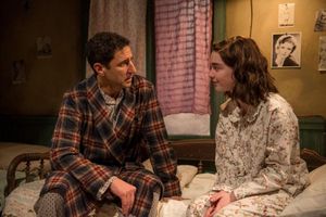 Sean Fortunato (Otto Frank) and Sophie Thatcher (Anne Frank) Photo