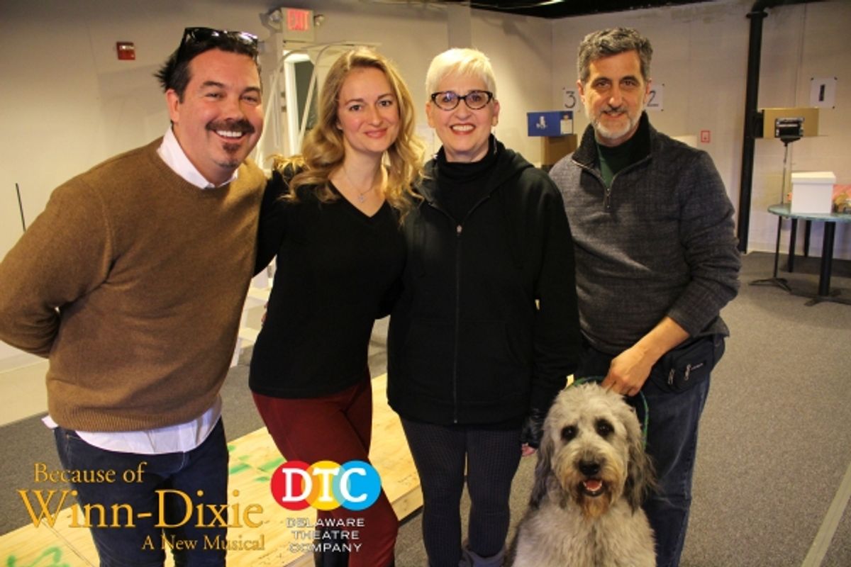  Duncan Sheik, Nell Benjamin, Marcia Milgrom Dodge, and Bill Berloni at 