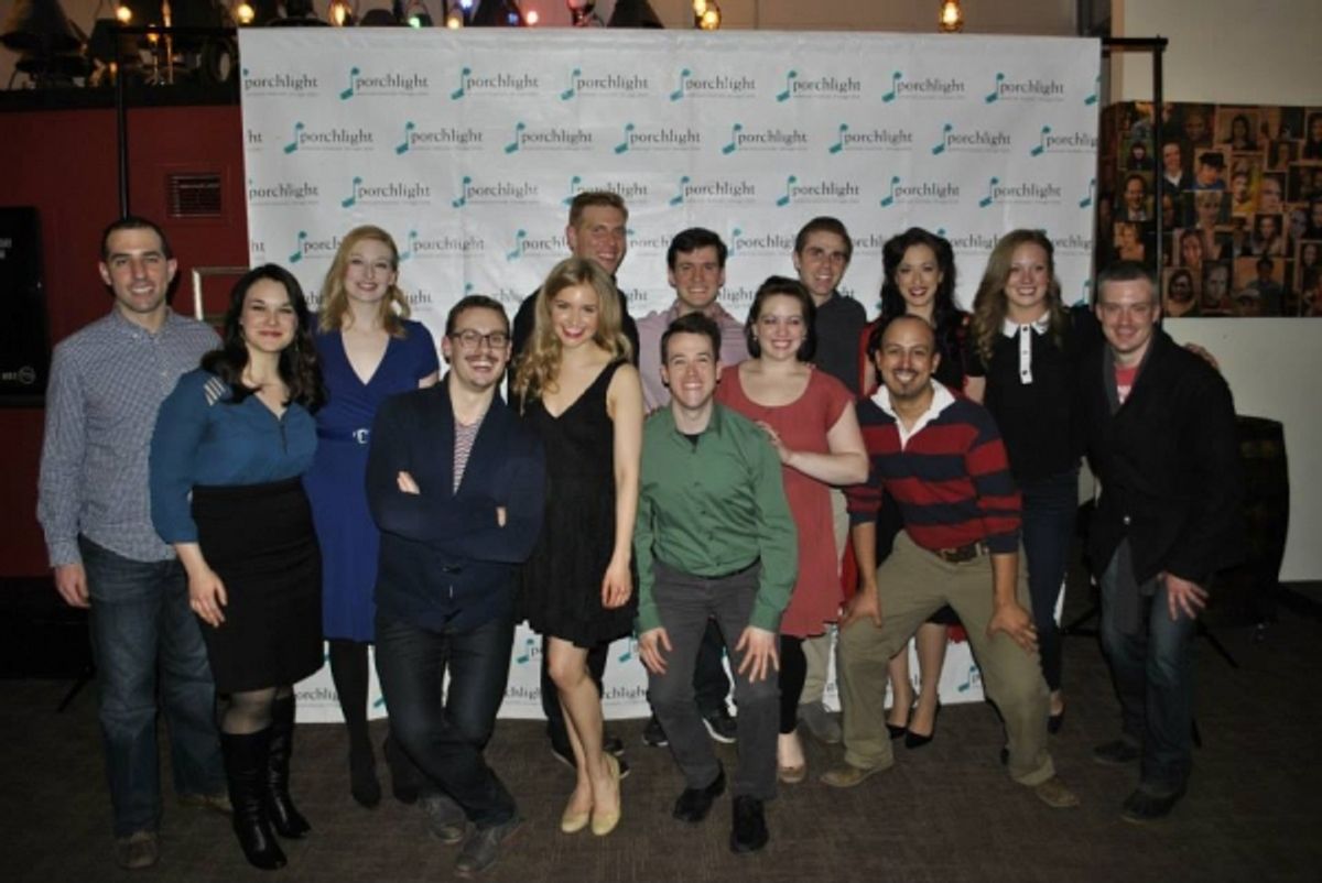 Cast of Porchlight Revisits... City of Angels With Brian Zane, Emily Goldberg, Stephanie Souza Rasmann, City of Angels Director Christopher Pazdernik, Kim Green, Brandon Dahlquist, Andrew Lund, Matt Edmonds, Missy Aguilar, Nathan Mittleman, Apollo Apodaca at 