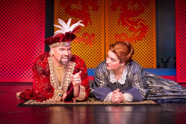 Clay Smith (The King) and Jessica Morin (Anna Leonowens)  Photo