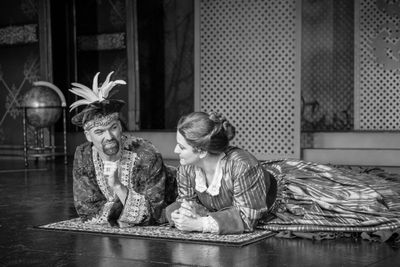 Clay Smith (The King) and Jessica Morin (Anna Leonowens)  Photo