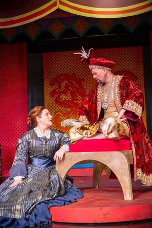 Jessica Morin (Anna Leonowens) and Clay Smith (The King) Photo