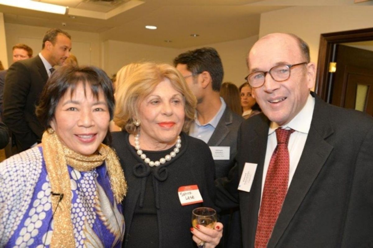 Dr Kazuko Tatsumura Hillyer, Sahra Lese, Edward Callaghan at 