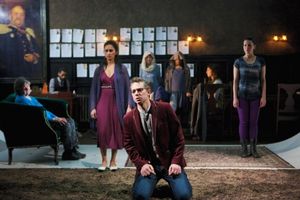 David Prete with (back left to right) Ann James, David Lawrence Hamilton, Anu Bhatt, Lona Livingston, David Guy, Maritza Cervantes, Eleni Pappageorge and Paloma Nozicka @ BroadwayWorld David Prete with (back left to right) Ann James, David Lawrence Hamilton, Anu Bhatt, Photo