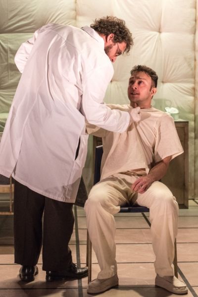 Alessandro Colla as Doctor, James Kautz as Woyzeck Photo