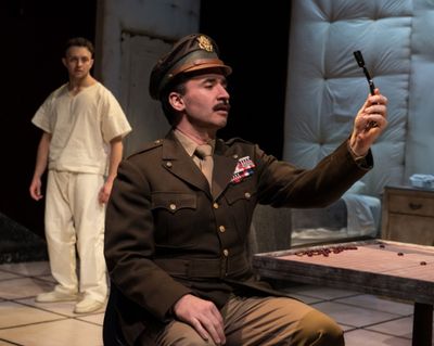 James Kautz as Woyzeck, Jason Wilson as Captain Photo