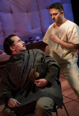 Jason Wilson as Captain, James Kautz as Woyzeck Photo