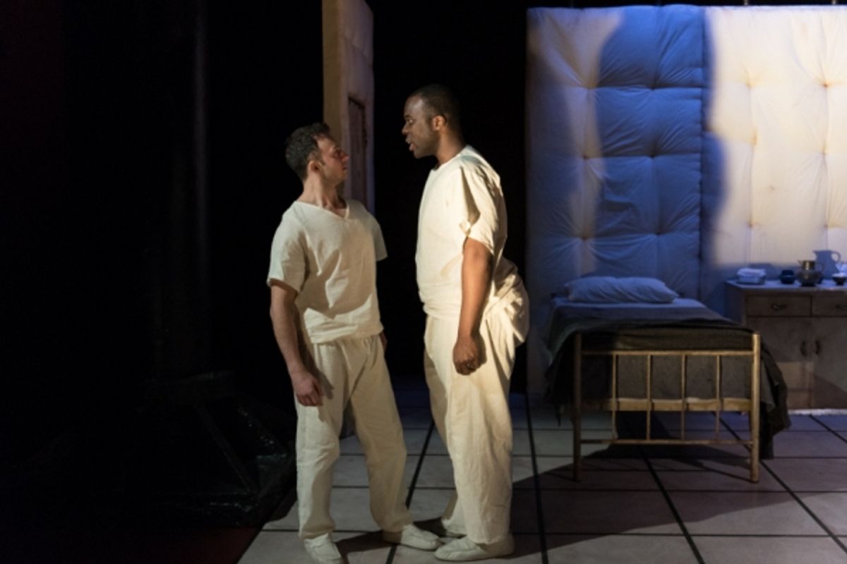 James Kautz as Woyzeck, Isreal McKinney Scott as Andres at 