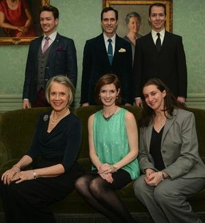 Back row: Charles Rooney, Bill Connington and Paul Neibanck; front row: Carole Monferdini, Cadden Jones and Dev Bondarin @ BroadwayWorld Back row: Charles Rooney, Bill Connington and Paul Neibanck; front row: Carole Monfer Photo