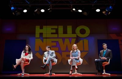 Tracee Chimo, Jason Biggs, Elisabeth Moss, and Bryce Pinkham Photo