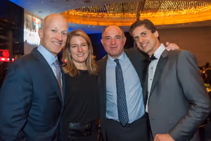 Corporate honoree Thomas Wagner, his wife Cindy, YPC Board Chairman Adam Chinn, and Y Photo
