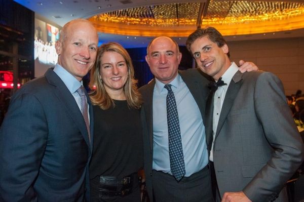 Corporate honoree Thomas Wagner, his wife Cindy, YPC Board Chairman Adam Chinn, and Y Photo