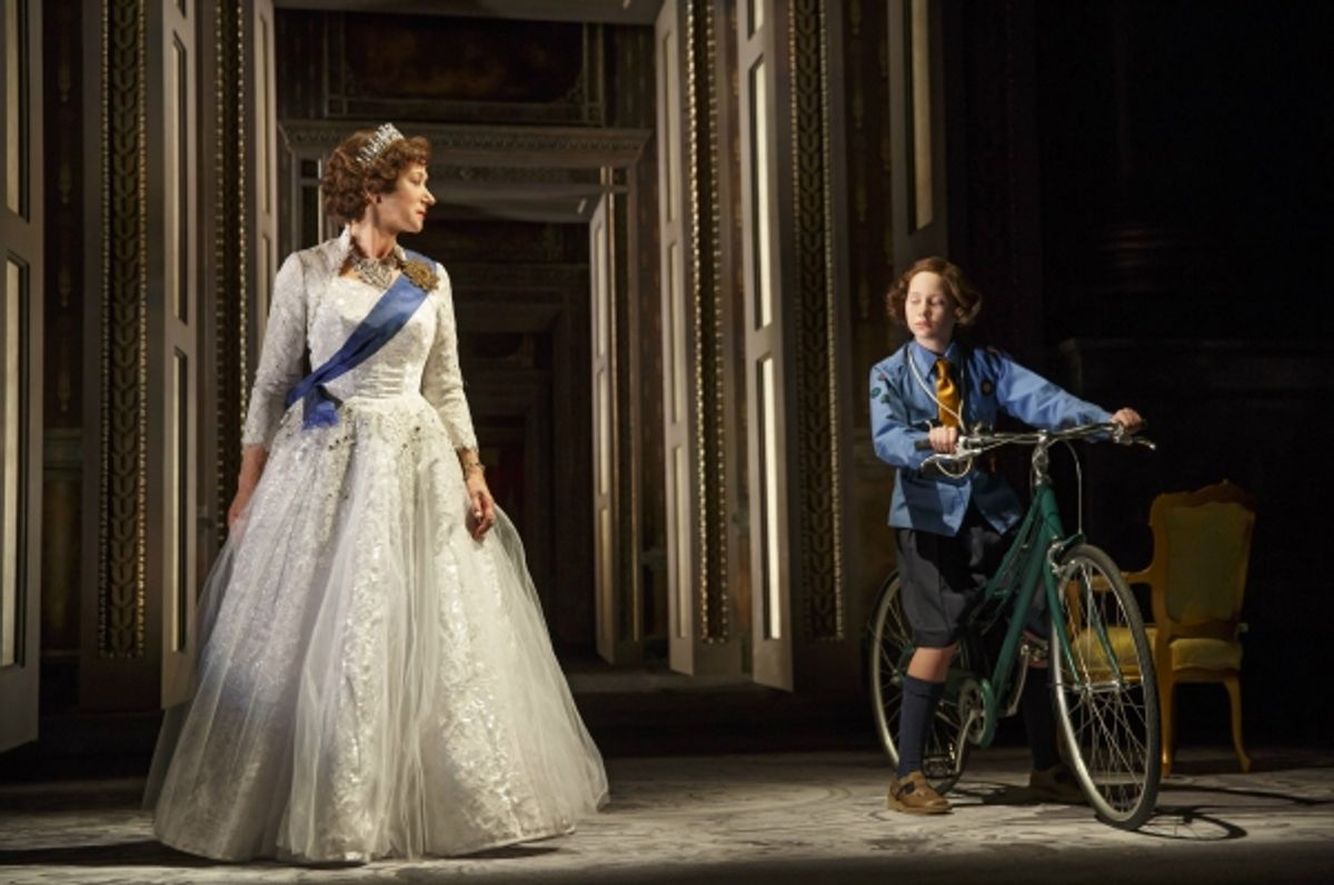 Helen Mirren (Queen Elizabeth II) and Elizabeth Teeter (Young Elizabeth) at 