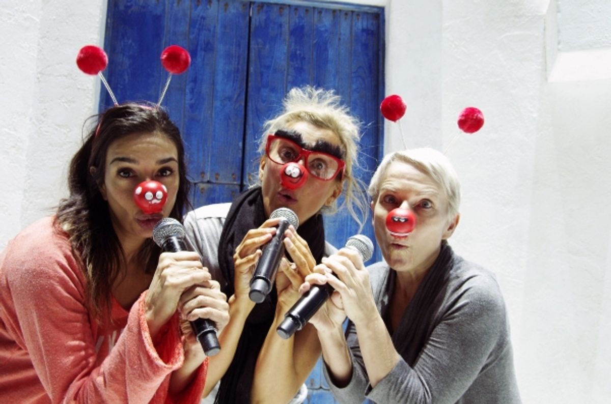 Shobna Gulati, Sara Poyzer, Sue Devaney at 