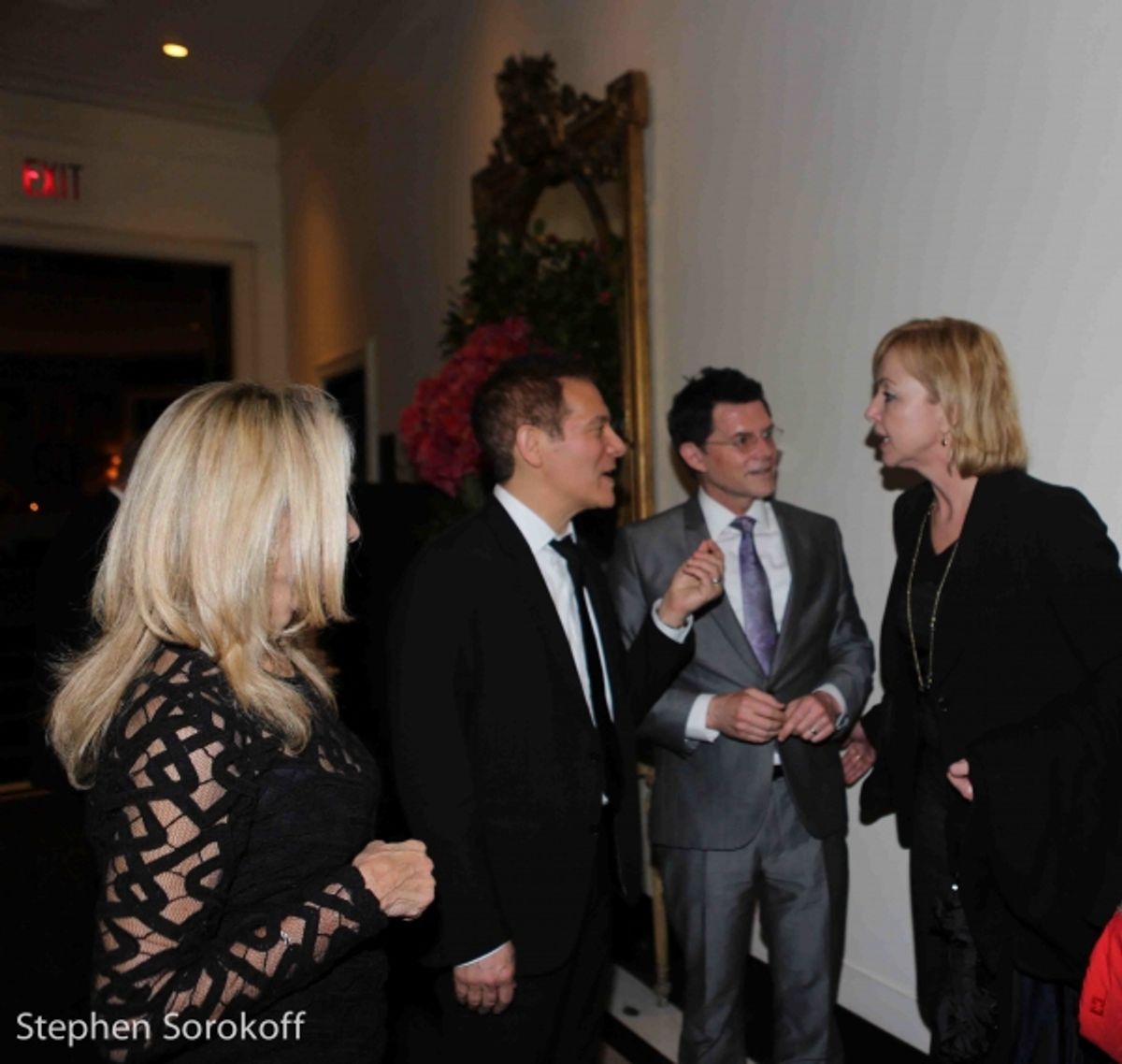 Michael Feinstein, Terrence Flannery, Maria von Nicolai at 