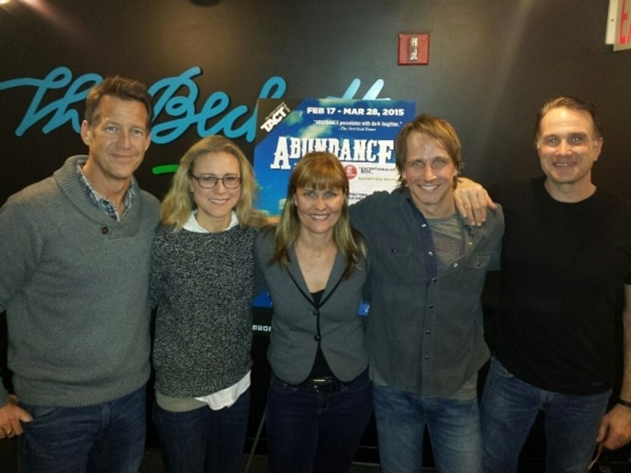 Photo Flash: James Denton Visits TACT's ABUNDANCE Off-Broadway Image