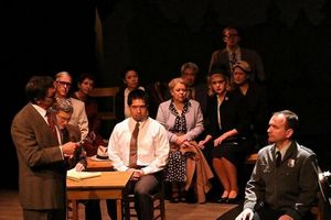 Alvin Hooks (Sam McJunkin), Nels Gudmundsson (Tell Schreiber), Horace (Matt Eldridge) Photo