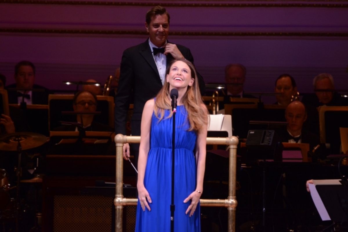 Steven Reineke and Sutton Foster at 