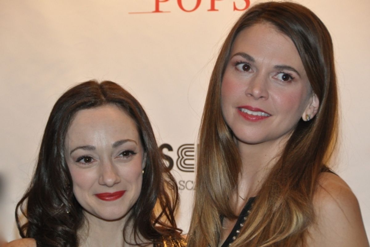 Megan McGinnis and Sutton Foster at 