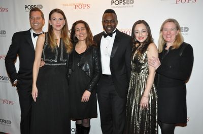 Steven Reineke, Sutton Foster, Jeanine Tesori, Joshua Henry, Megan McGinnis and Kathl Photo