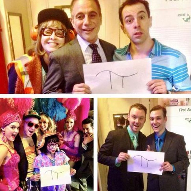 Photo Flash: Saturday Intermission Pics - 3/14 - HONEYMOON IN VEGAS Cast Celebrates Pi Day, and More! — photo 5 of 14