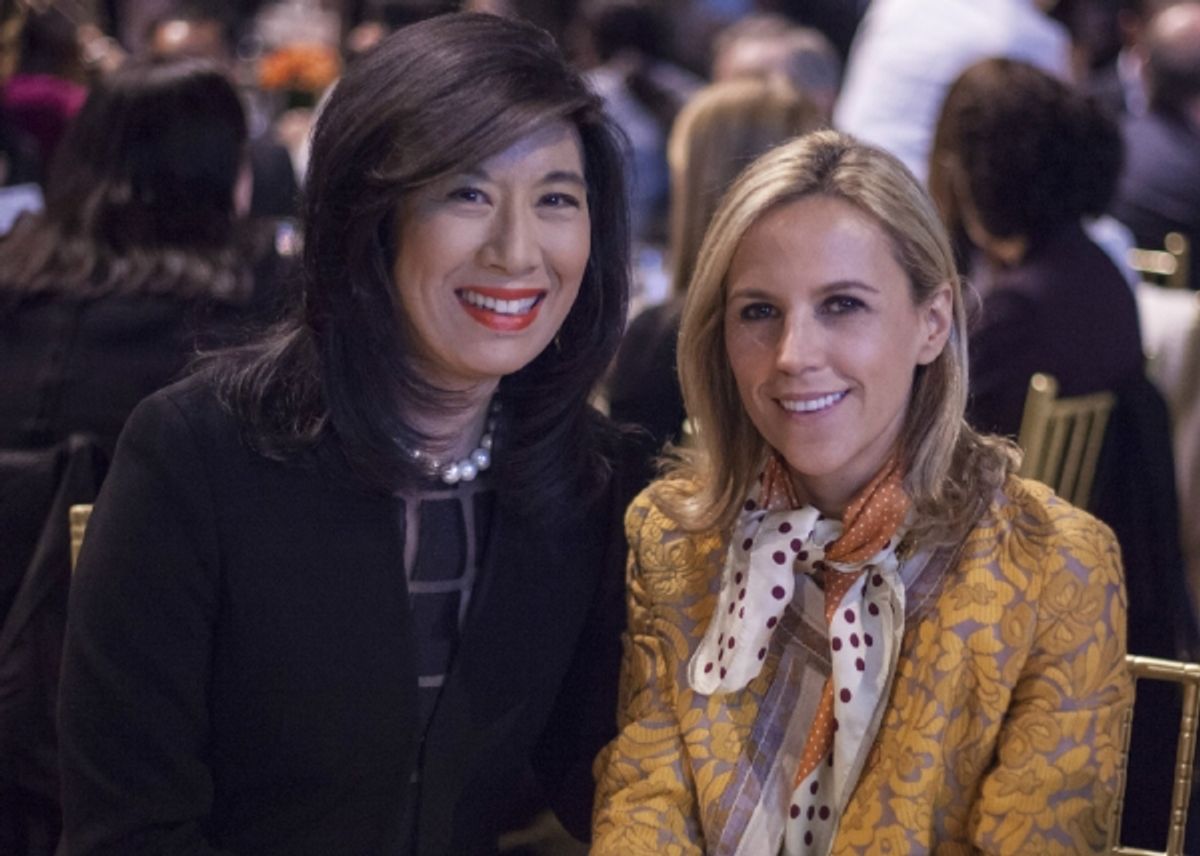Andrea Jung and Tory Burch at 